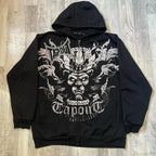 Skull Retro Zipper Hoodie