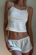Sleeveless Crop Cami Lounge Set