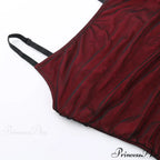 Sleeveless Solid Spaghetti Strap Backless Summer Casual Elegant Party Bodycon Dress