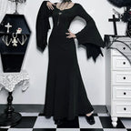 Slender Gothic Autumn Everyday Comfort Long Dress