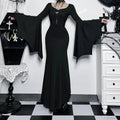Slender Gothic Autumn Everyday Comfort Long Dress