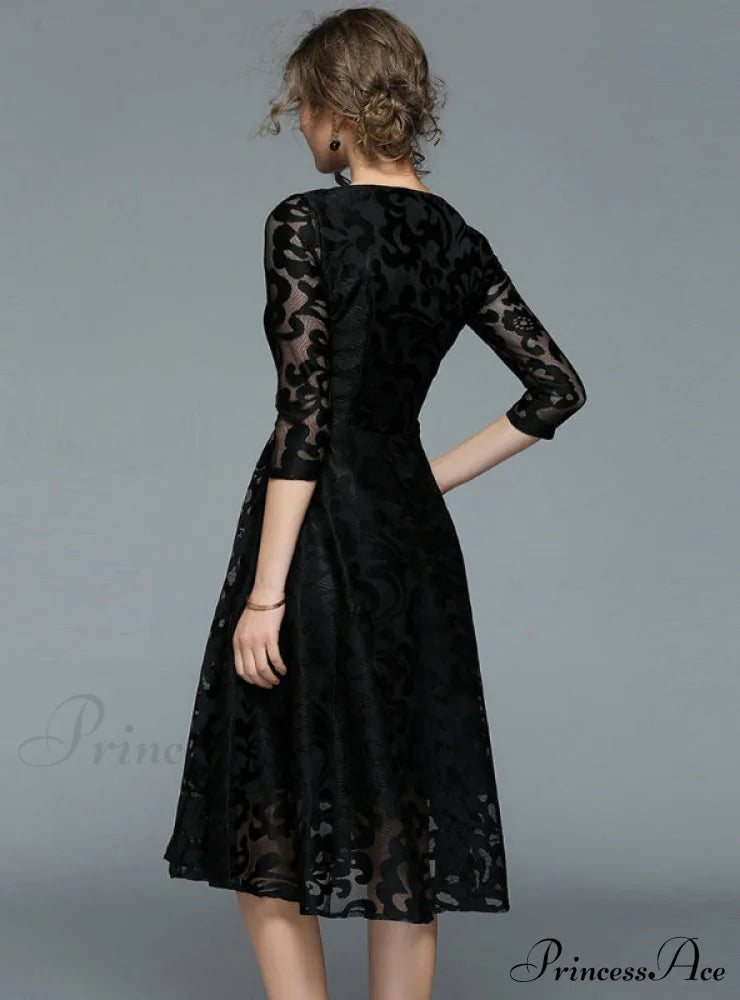 Slim Lace Casual Party Dress