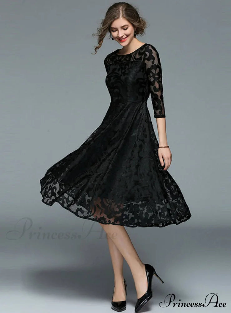 Slim Lace Casual Party Dress