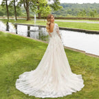 Slim Off-Shoulder Satin Wedding Dress