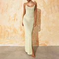 Slit Bodycon Knit Maxi Cover Up