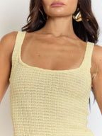 Sofia Knitted Backless Mini Dress