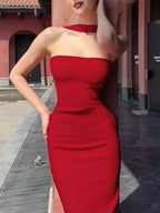 Sofia Strapless Sleek Maxi Dress