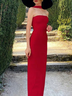 Sofia Strapless Sleek Maxi Dress