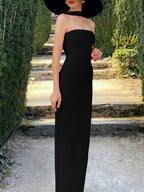 Sofia Strapless Sleek Maxi Dress