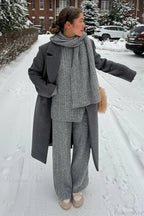 Soft Cable Knit Sweater Pants Two Piece Set