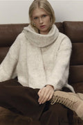 Soft Wool Crew Neck Loose Slouchy Sweater