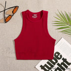 Solid Basic Seamless Streetwear Tank Tops