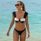 Solid Two Piece Micro Bikini Set