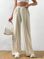 Solid Wide Leg Sweatpants