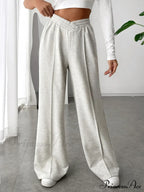 Solid Wide Leg Sweatpants