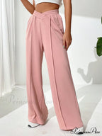 Solid Wide Leg Sweatpants