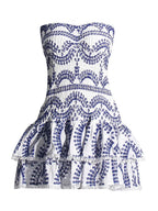 Sophia Sleeveless Spliced Ruffles Mini Dress