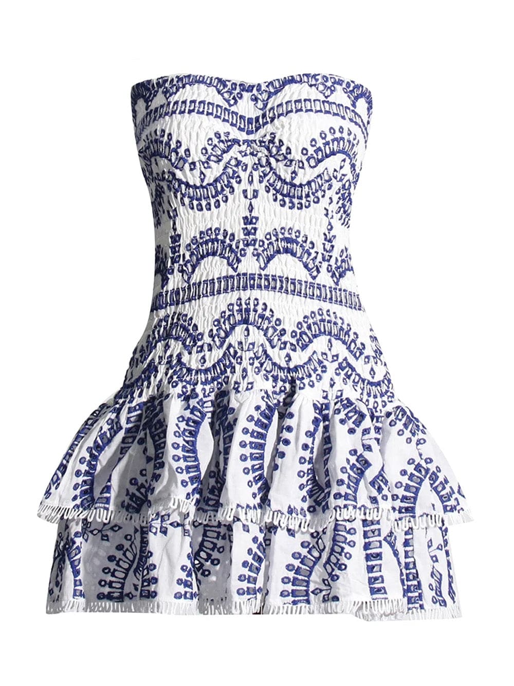 Sophia Sleeveless Spliced Ruffles Mini Dress