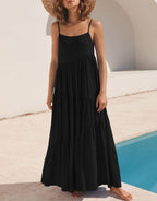 Abelia Premium Asymmetrical Maxi Dress for Summer Boutique Collection
