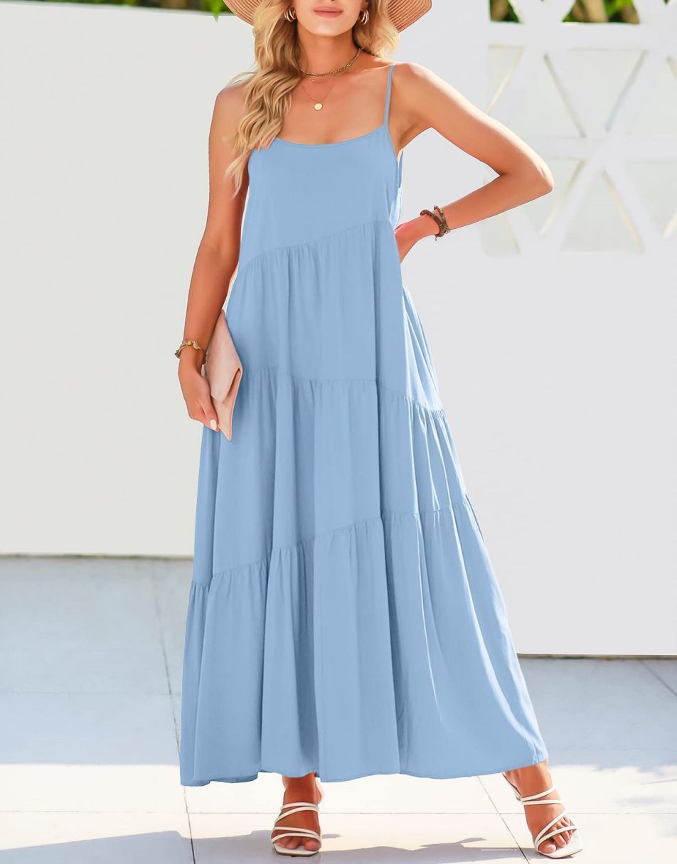 Abelia Premium Asymmetrical Maxi Dress for Summer Boutique Collection