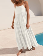 Abelia Premium Asymmetrical Maxi Dress for Summer Boutique Collection