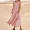 Gundisalva Timeless Sleeveless Dress with Pockets Chic Silhouette Collection