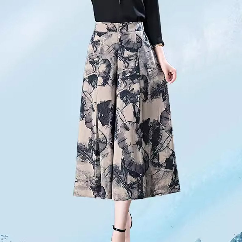 Elegant Chiffon Wide Leg Culottes
