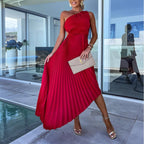 Amira Aesthetic Maxi Dress with Hemstitch Premium Wardrobe Essential