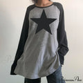 Star Print Oversized T-shirts
