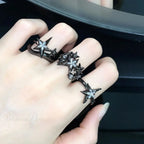 Stellar Shaped Gothic Zircon Band