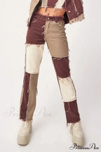 Straight-leg Jeans with Panels