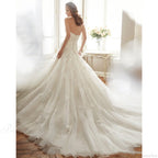 Strapless Mermaid Lace Wedding Dress