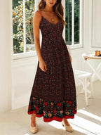 Strapless Vacation Summer Maxi Beach Boho Dress