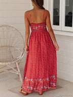 Strapless Vacation Summer Maxi Beach Boho Dress
