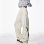 Striped Drawstring Vintage High Waist Pants