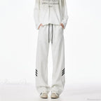 Striped Fleece Motion Loose Pants
