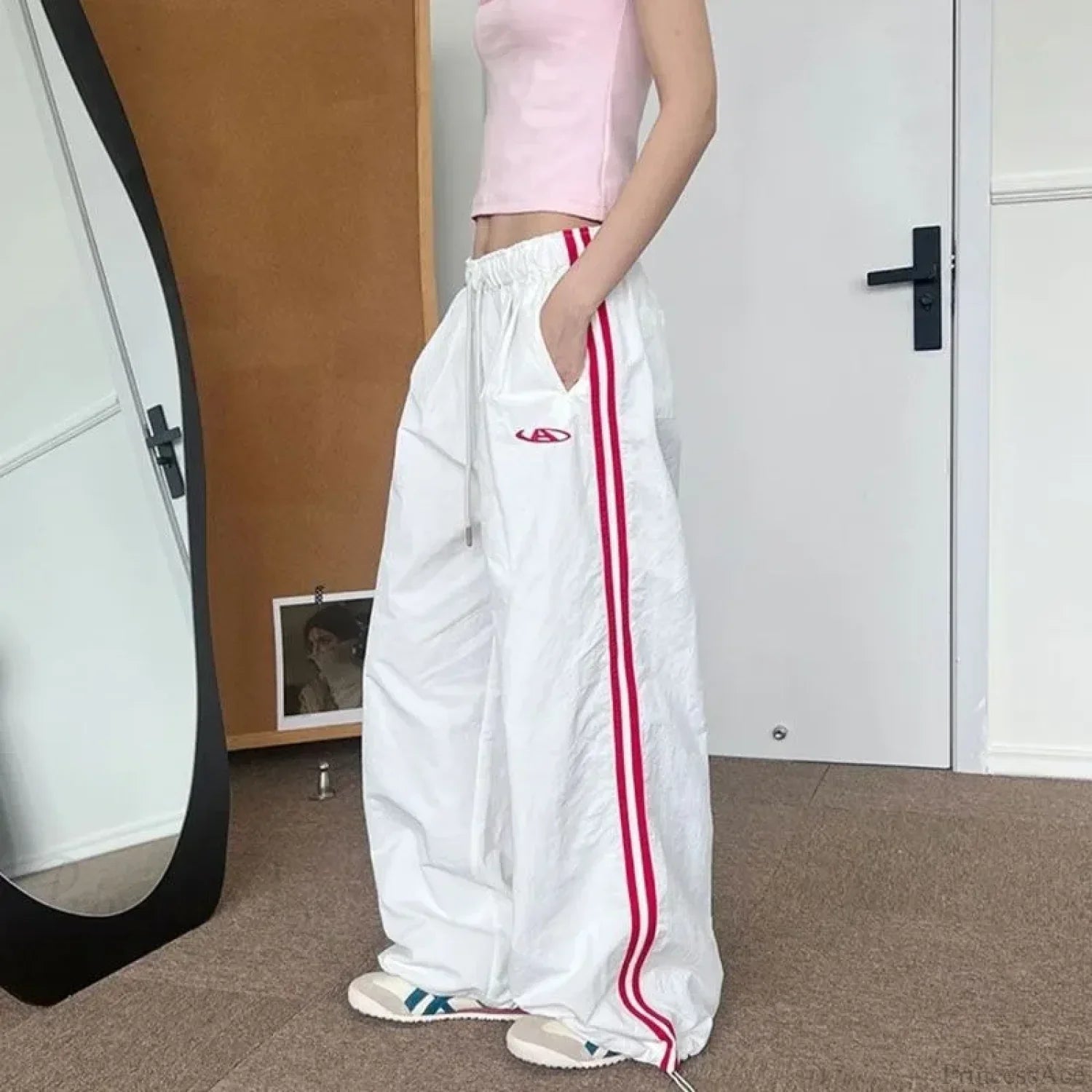 Striped Vintage Y2K Women Sweatpants Pants