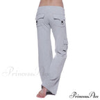 Strong Elastic Wide Leg Soft Sports Drawstring Straight Cargo Pants