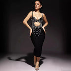 Stylish Black & White Lace Party Dress Prom Dress