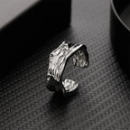 Stylish Silver Simple Gothic Ring