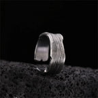 Stylish Silver Simple Gothic Ring