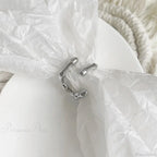 Stylish Silver Simple Gothic Ring