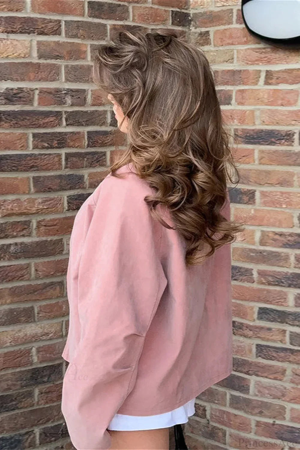Suede Long Sleeve Solid Elegant Casual Coat