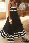 Summer Holiday Elegant Vintage Sling Long Maxi Boho Dress