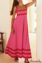 Summer Holiday Elegant Vintage Sling Long Maxi Boho Dress