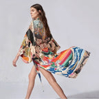 Summer Kimono Bikini Cover Up Boho Beach Chic Floral Print