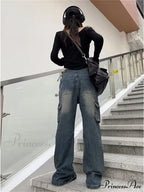 Summer Thin Style New High Waisted Skinny  Small Flared Straight Leg Jean