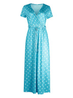 V-neck Polka Dot Dress