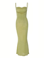 Backless Slim Temperament Suspender Dress