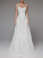Elegant Sexy Sling Embroidered Evening Dress